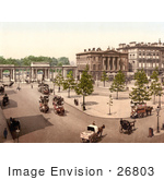 #26803 Stock Photography Of Double Decker Horse Drawn Carriages In Hyde Park Corner London England Uk