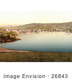 #26843 Stock Photography Of Port Erin With Waterfront Buildings And Sailboats Isle Of Man England