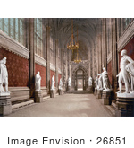 #26851 Stock Photography Of The Interior Of St Stephen’S Hall With Statues In The Houses Of Parliament London England Uk