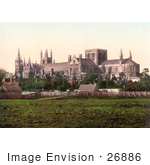 #26886 Stock Photography Of A South View Of The Peterborough Cathedral In Peterborough England