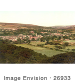 #26933 Stock Photography Of The Town Of Ivybridge With The Viaduct And Paper Mill Plymouth Devon England Uk