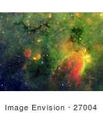 #27004 Stock Photography Of A Dark Cloud Resembling A Snake In Space