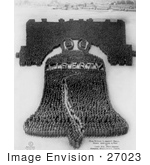 #27023 Stock Photography Of A Living Pattern Made Of A Crowd Of 25000 Officers And Men Forming The Human Liberty Bell At Camp Dix New Jersey 1918