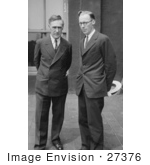 #27376 Stock Photo Of John T Scopes And Lawyer John R Neal Standing Side By Side In 1925