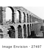 #27497 Stock Photo Of The Arches Of The Old Aqueduct In Segovia Spain