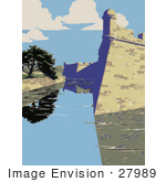 #27989 The Castillo De San Marcos Fort Marion Fort St Mark In St Augustine Florida Stock Illustration