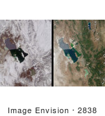 #2838 Winter And Summer Views Of The Salt Lake Region