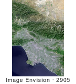 #2905 Los Angeles And Vicinity From Space