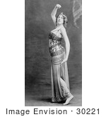 #30221 Stock Photo Of A Female Dancer Celia Claud Dressed In A Beautiful Costume And Dancing