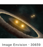 #30659 Stock Photo Of Hd 98800 A Quadruple-Star System Which Is About 10 Million Years Old And Is Located 150 Light-Years Away In The Constellation Tw Hydrae