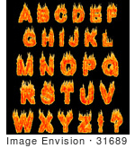 #31689 Burning Alphabet