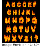 #31694 Burning Alphabet