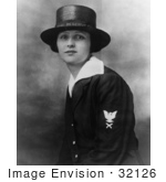 #32126 Stock Photo Of Joy Bright Hancock Yeoman First Class Usnr Posing In Her United States Navy Uniform February 1918