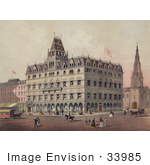 #33985 Stock Illustration Of Odd Fellows Hall In Boston Massachusetts