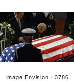 #3786 Betty Ford Over Casket Of Gerald Ford