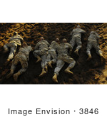 #3846 Soldiers Crawling On Ground