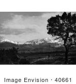 #40661 Stock Photo Of A Landscape Of A Country Road Near The Spanish Peaks Of The Sangre De Cristo Mountains On The Santa Fe Trail