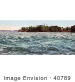 #40789 Stock Photo Of Rough Waters At Split Rock Rapids On The Saint Lawrence River Canada