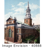 #40888 Stock Photo Of Christ Church In Philadelphia Pennsylvania