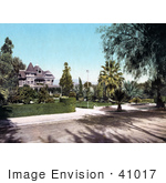 #41017 Stock Photo Of A Victorian Home On Palm Avenue In Riverside California