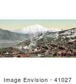 #41027 Stock Photo Of The Mining Village Of Spring Gulch Mine Near Mount Sopris Colorado