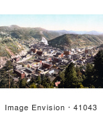 #41043 Stock Photo Of A View On The City Of Deadwood South Dakota