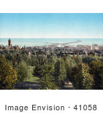 #41058 Stock Photo Of A View From Cascade Park On The City Of Duluth On Lake Superior In Minnesota