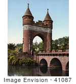 #41087 Stock Photo Of The Bridge Over Park River And Soldiers And Sailors Memorial Arch In Bushnell Park Hartford Connecticut