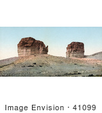 #41099 Stock Photo Of The Giant Club And Kettle Rock Formations In Green River Utah