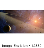 #42332 Stock Photo Of A Planetary System Known As Epsilon Eridani
