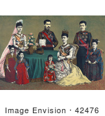 #42476 Royalty-Free (Rf) Stock Illustration Of Meiji The Emperor Of Japan And The Imperial Family