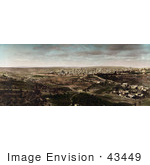 #43449 Rf Stock Photo Of A Distant Panoramic View Of Jerusalem Israel
