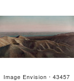 #43457 Rf Stock Photo Of A View Of Dunes And The Dead Sea In Jordan Israel
