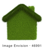 #46991 Royalty-Free (Rf) Illustration Of A 3d Grass House - Version 1