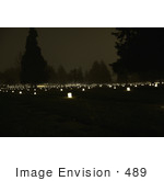 #489 Picture Of A Candlelight Vigil - Siskiyou Memorial Park Cemetery - Medford Or