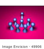 #49906 Royalty-Free (Rf) Illustration Of A 3d Group Of Purple Avatar Characters In A Meeting - Version 1