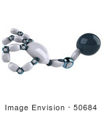 #50684 Royalty-Free (Rf) Illustration Of A 3d A Ok Futuristic Robot Hand - Version 1