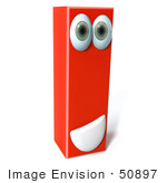 #50897 Royalty-Free (Rf) Illustration Of A 3d Red Character Letter I