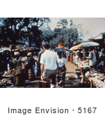 #5167 Photography Of A Epidemic Intelligence Service (Eis) Officer Walking Through A Diseased Market Full Of People