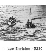 #5230 Survivors In Titanic Life Boats