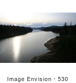 #530 Photo Of Light Reflecting On Lost Creek Lake
