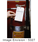 #5327 Picture Of A Fire Extinguisher Inspection