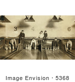 #5368 Boys Working In Bowling Alley