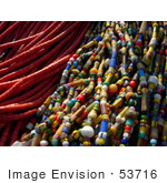 #53716 Royalty-Free Stock Photo Of Colorful And Red Beads