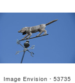 #53735 Royalty-Free Stock Photo Of A Dog Weathervane