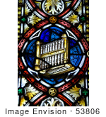 #53806 Royalty-Free Stock Photo Of A Stained Glass Window