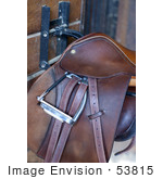 #53815 Royalty-Free Stock Photo Of A Saddle