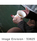#53825 Royalty-Free Stock Photo Of A Senior Woman&Rsquo;S Hands Holding A Tea Cup