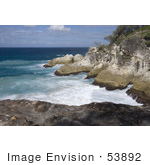 #53892 Royalty-Free Stock Photo Of A Coast