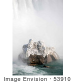 #53910 Royalty-Free Stock Photo Of Niagara Falls In Winter Canadian Side